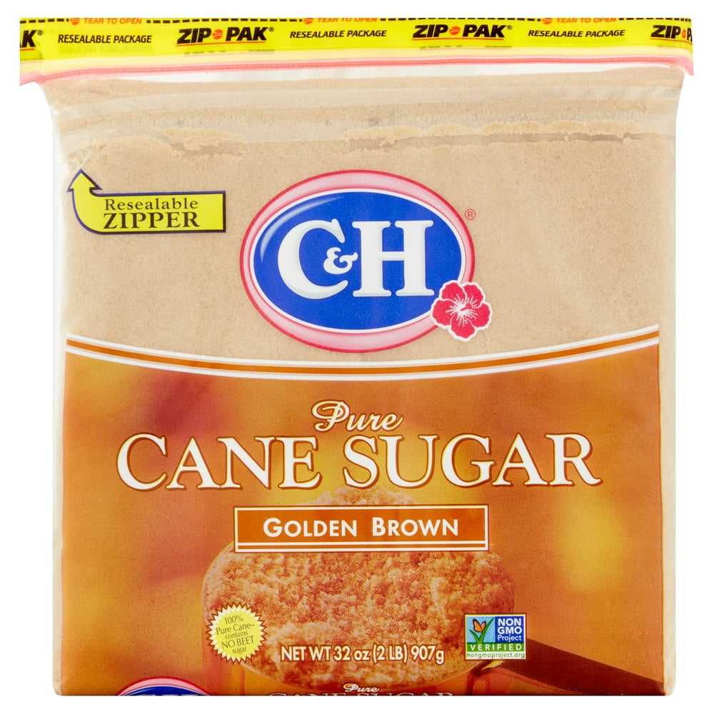 Candh Premium Pure Cane Light Brown Sugar 2 Lb