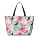 thumbnail image 2 of Easygdp Roses and Butterflies Bolsa de Viaje de Playa de Gran Capacidad, Bolsa Tote Perfecta para la Playa, Escapadas de Fin de Semana y Viajes, 2 of 7