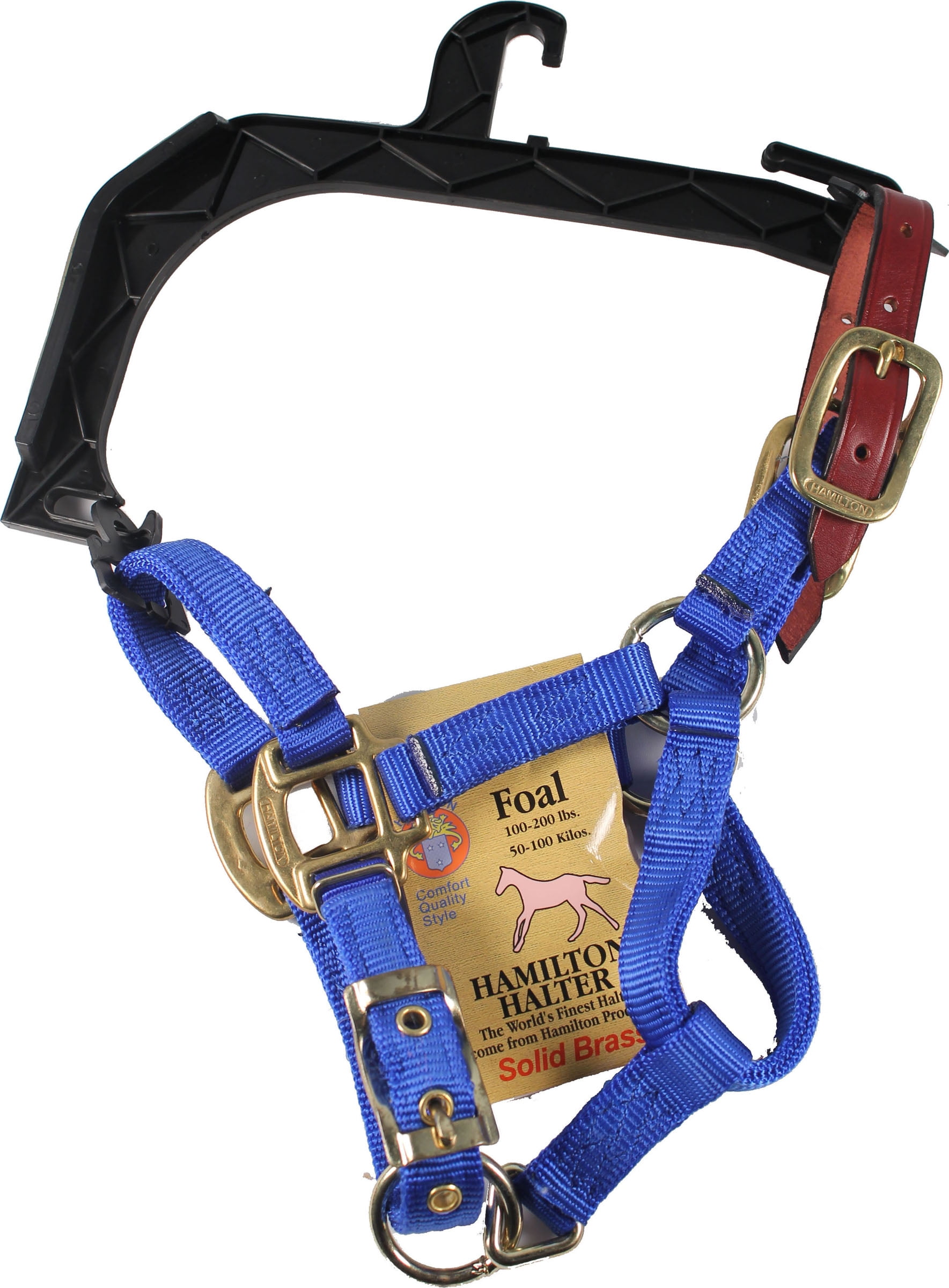 Hamilton Halter CompanyAdjustable Horse Halter With Leather Headpole