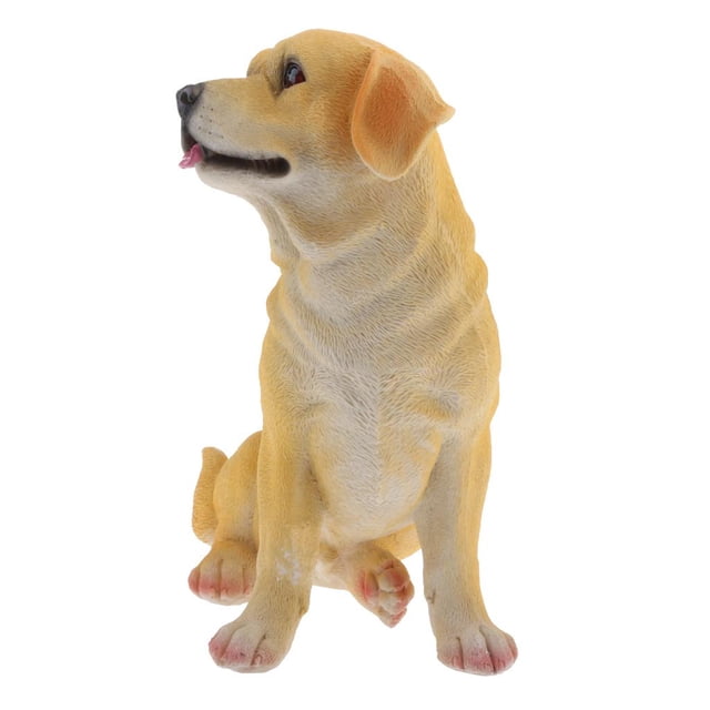Estatuillas de Labrador Adorno de césped Estatuas de animales Arte del jardín