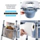 thumbnail image 3 of Elevador de asiento para inodoro Medical King con asas ajustables, 181 kg, 3 of 7