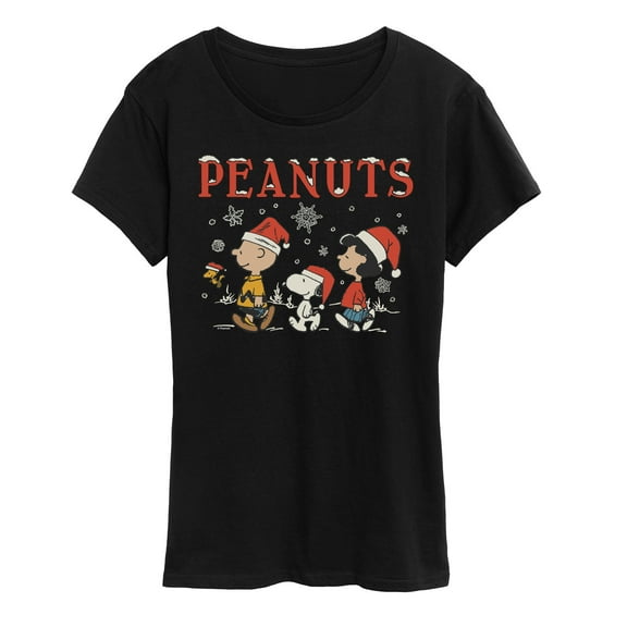 Peanuts - Snowflakes - Women's Short Sleeve Graphic T-Shirt