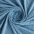 thumbnail image 2 of Zelouf Camila Knit Eyelet  , Sewing, DIY, Crafts Fabric by the Yard, Luminous Blue, 10 Yard, 2 of 3