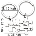 thumbnail image 2 of Valentines Day Gifts for Husband Wife Boyfriend Girlfriend Puzzle Keychains for 2 Fiancee Fiance Engagement Gifts, 2 of 14