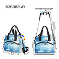 thumbnail image 4 of Herdesigns Ocean Sea Dolphin Insulated Lunch Bag for Women Men Adult, Reusable Insulated Cooler Lunch Box Lunch Tote Bag for Work Picnic Beach, 4 of 7