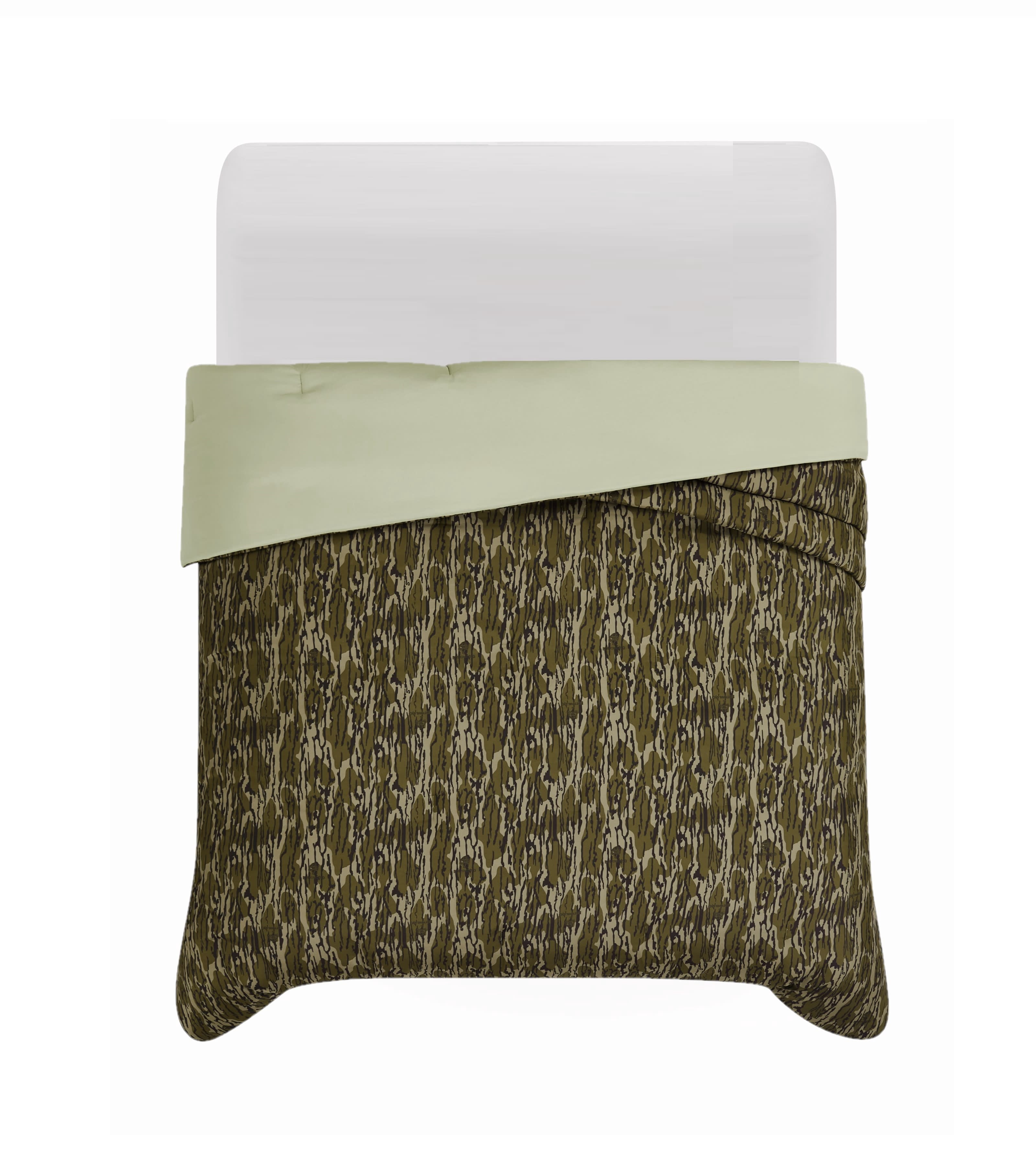 Mossy Oak® Bottomland® Microfiber Camouflage King Comforter Adult Bedding for Hunting Lodge or Cabin