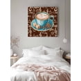 thumbnail image 6 of Green Coffee Cup Beans Canvas Wall Art, Sugar Vintage Dark Brown Framed Wall Decor Modern Artwork Prints Painting for Living Room, Bedroom, Kitchen & Cafe Decor 20x20 Inch, 6 of 9