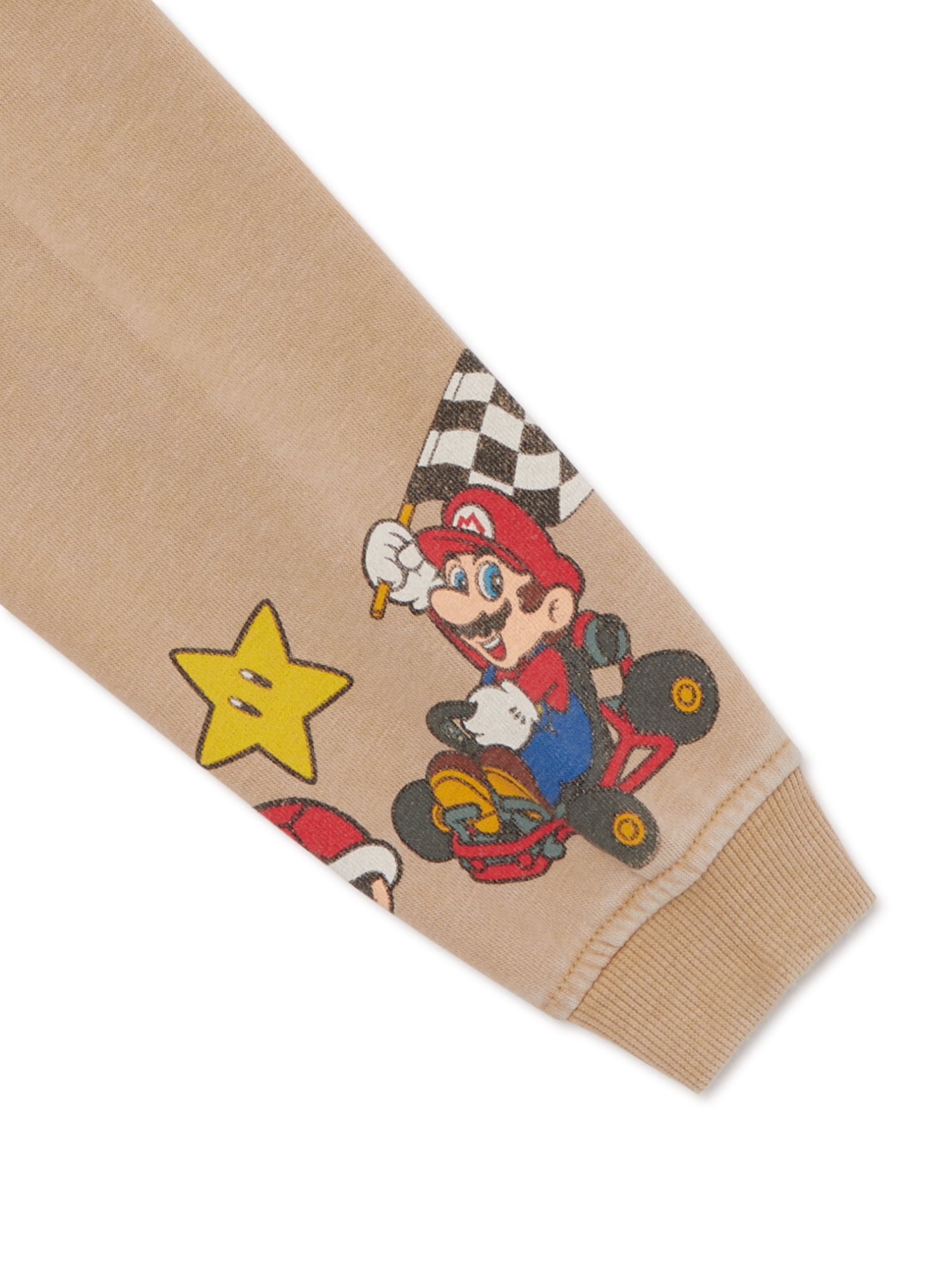 Mario Kart Toddler Boys Pullover Sweatshirt with Long Sleeves, Sizes 12M-5T