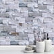 thumbnail image 5 of Azulejos de pared Peel and Stick, pegatinas de azulejos para cocina y baño, pegatinas de ladrillo de piedra gris claro, 27 piezas/juego (10 x 20 cm) TUNC Sencillez, 5 of 5