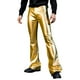 thumbnail image 1 of Pantalones acampanados de pierna ancha para hombre - Sin elasticidad - Ligeros - Informales para fiesta - Poliéster, 1 of 8