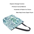 thumbnail image 3 of FORMRS Womens Canvas Tote Bag with Zipper Inner Pocket Shoulder Handbag, Beautiful Leaves Pattern, 3 of 7