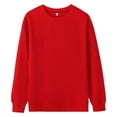 thumbnail image 5 of Boys Sweatshirt Crewneck Pullover Long Sleeve Solid Fleece Tops Fall Clothes, 5 of 5