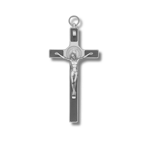 3 Arches USA St Benedict Wall Cross Crucifix -  Wall Art Decor(Medium 4.5")