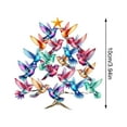 thumbnail image 2 of Xiwaer Hummingbird Christmas 2D Acrylic Ornament, 2027 New Stacked Hummingbird Ornament for Christmas, Upgrade Winter Colorful Stack Hummingbirds Home Decor Ornaments Green, 2 of 5