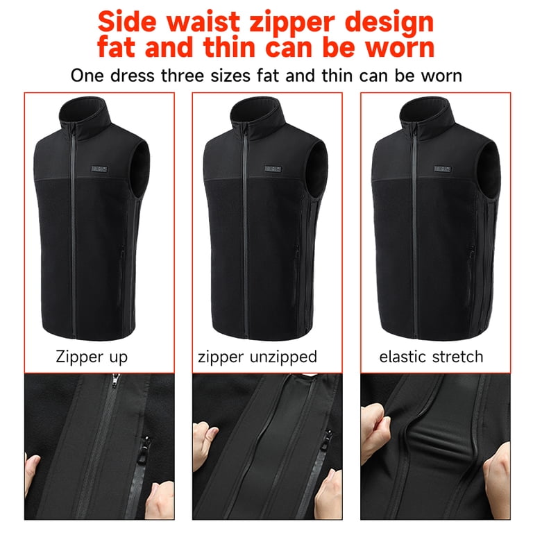 13 Areas Heating USB Rechargeable Electric Thermal Warming Heated Vest Men