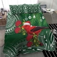 thumbnail image 3 of Navidad Hawaii con I'iwi Pájaro Juego de cama Aloha Mele Kalikimaka - Arte Verde, 3 of 6