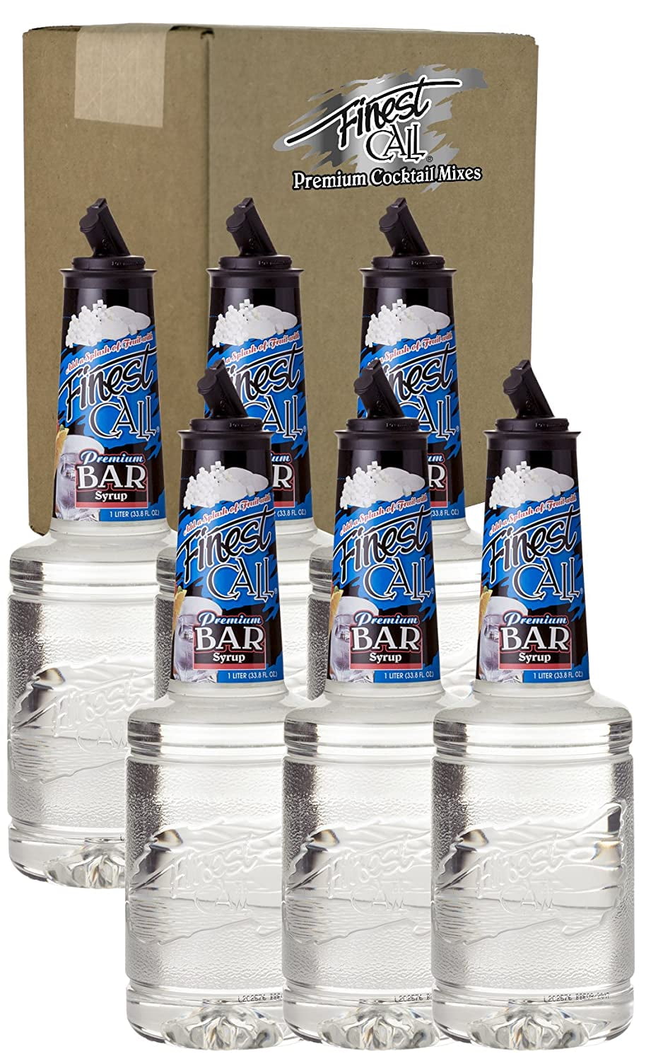 Finest Call Premium Bar / Sugar Syrup Mix, 1 Liter Bottle (33.8 Fl Oz