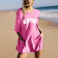 thumbnail image 2 of Wyzesi Combinaison Blanche Enfants Femmes Mode Imprimé Uni Décontracté Manches Courtes Col Rond Poche Shorts Combinaison, 2 of 6