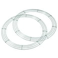 thumbnail image 1 of Unique Bargains 16' Metal Wire Wreath Frame Christmas Holiday Form Hanger, Green 2 Pack, 1 of 5