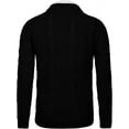 thumbnail image 4 of Coofandy mens shawl collar cardigan sweater slim fit button down cable knitted sweater with pockets, 4 of 7