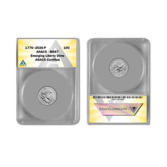 2026 P Semiquincentennial Emerging Liberty Dime MS67