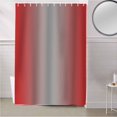 thumbnail image 5 of Fabric Shower Curtain Ombre Abstract Gradient Red and Gray Shower Curtains with 12 Hooks Waterproof Machine Washable Bath Curtains for Bathroom, 72 x 96in, 5 of 6