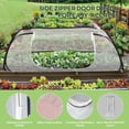 thumbnail image 5 of Pop-Up Raised Garden Bed Cover, 45"x22"x18", Plant Net with Zipper Door for Vegetables, Bird, Pest and Squirrel Protection, 5 of 7