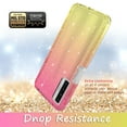 thumbnail image 4 of TCL Stylus 5G Case, Rosebono Hybrid Glitter Cover Protection Case For TCL Stylus 5G (Gold/Pink), 4 of 4