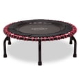 thumbnail image 2 of JumpSport 220 Workout Rebounder for Adults, 39" Mini Fitness Trampoline, Black/Pink, 2 of 4
