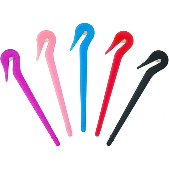 5pcs Hairband Removal Tool, Plastic Hair Tie Cutter Elastic Hairband Cutter Ponytail Remover Tool Hair Tie Remover Pony Pick for All Hair Type (Multi-Color)