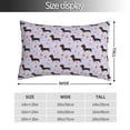 thumbnail image 2 of Honeii Dachshund Dog Print Pillow Cases,Plush Throw Pillow Covers,Decorative Pillowcase for Sofa, Couch, Living Room-14"x20", 2 of 6