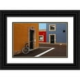 thumbnail image 1 of Claes, Gilbert 14x10 Black Ornate Wood Framed with Double Matting Museum Art Print Titled - colored facades, 1 of 4