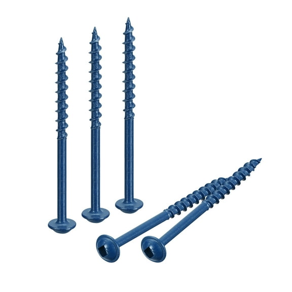 #8x2-1/2" Pocket Hole Screws, 150 Pack Square Drive Self Tapping Wood Screws, Blue