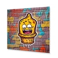 thumbnail image 2 of Designart "Bucket with Graffiti Art II" Graffiti Metal Art Living Room, 2 of 5