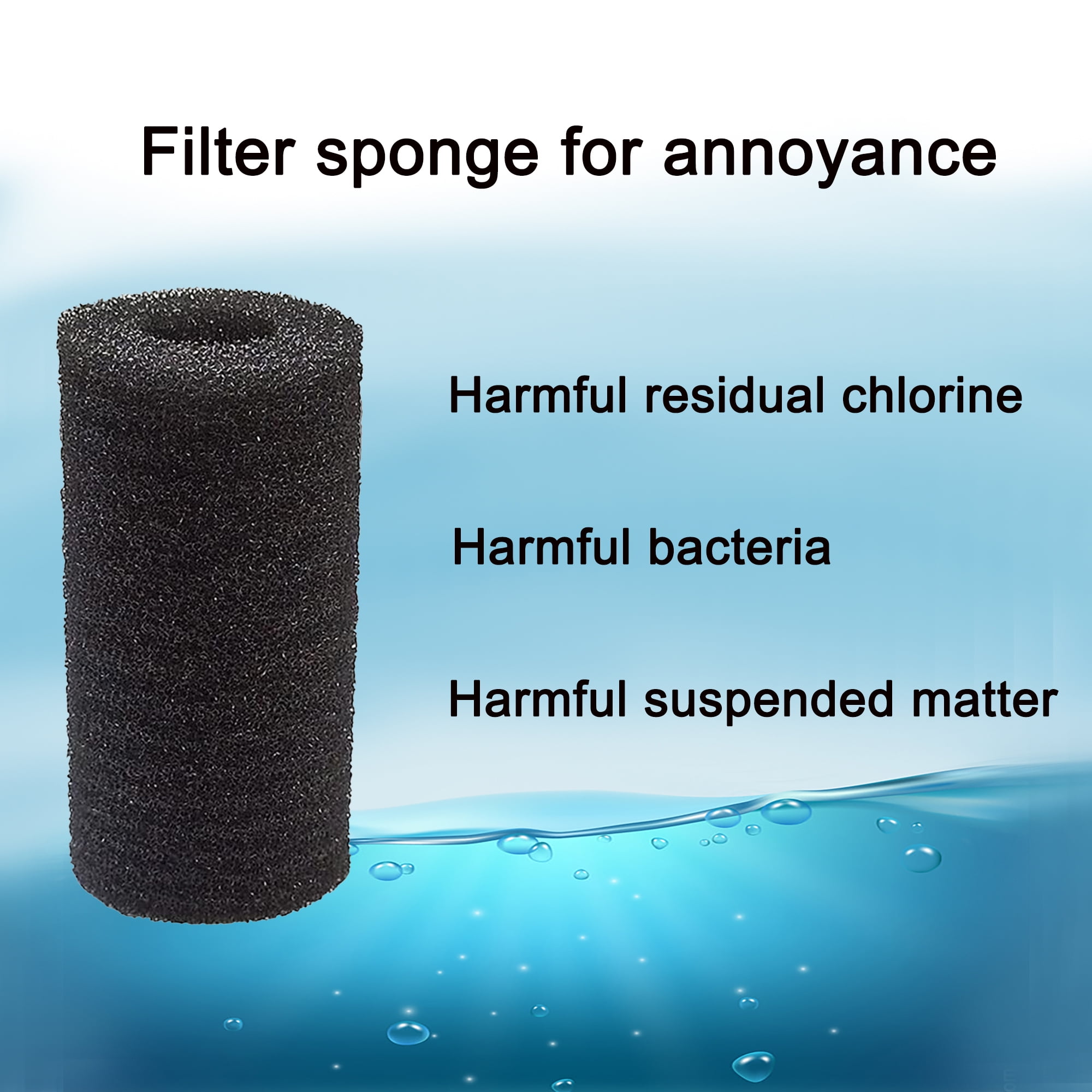 TropicAqua Filter Intake Sponge for Aquaclear Sponge Filter Aquarium Fish Tank - Fits Aqueon Quietflow 50/55/75, Fluval C3/C4 (Pack of 12)