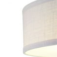 thumbnail image 4 of Progress Lighting Inspire 1-Light LED Semi-Flush Mount in Graphite with Summer Linen Shade, 4 of 10