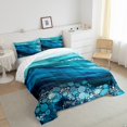 thumbnail image 5 of Homewish Blue Fashion Marbling Bedding Comforter Set for Women, Modern Abstract Ombre Twin Comforter Sets, Marble Artwork Reversible Bedding Set, Breathable Home Decor, 2 Pieces, 5 of 9