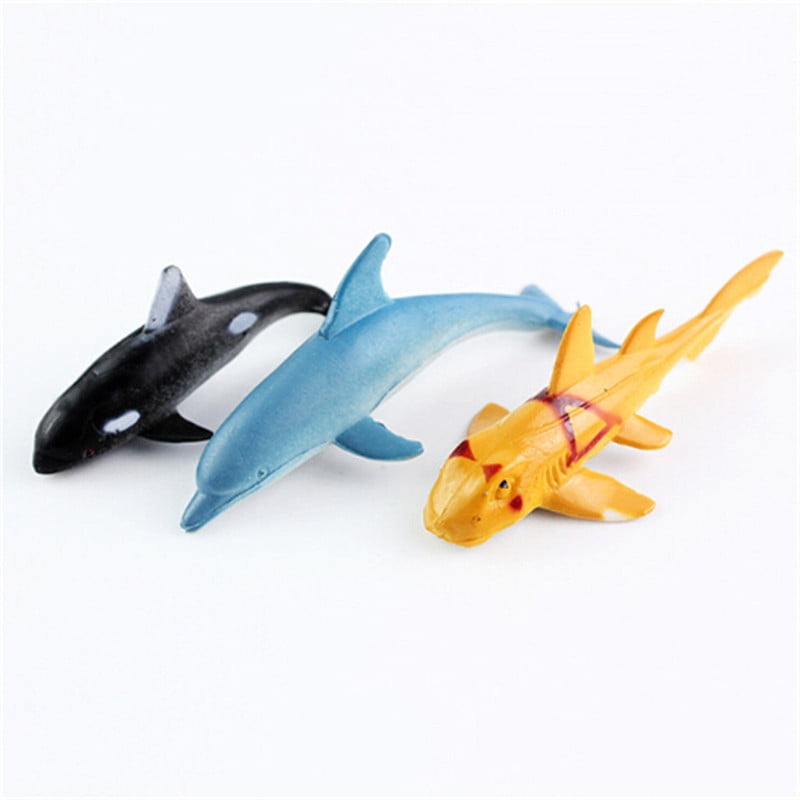 24pcs Sea Life Model Pool Fish Toy Educational Marine Animals Kids Figure GiftDS 