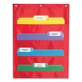 thumbnail image 3 of Carson-Dellosa Storage Pocket Chart, 10 Pockets, Hanger Grommets, 14 x 47, Red, Each, 3 of 3