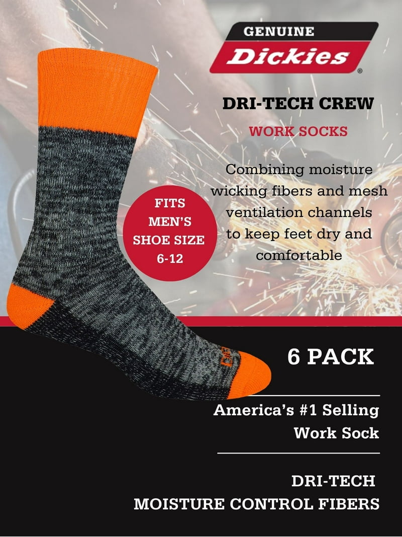 Calcetines Dickies Dritech Moisture Control Crew Para Hombre | Cuotas