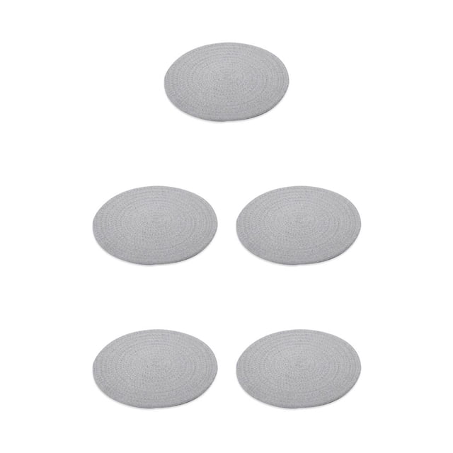 Yuarrent Soporte para sartenes Salvamanteles tejido de algodón trenzado Almohadilla caliente Suministros de cocina Manopla para horno Utensilio Type2 NO2