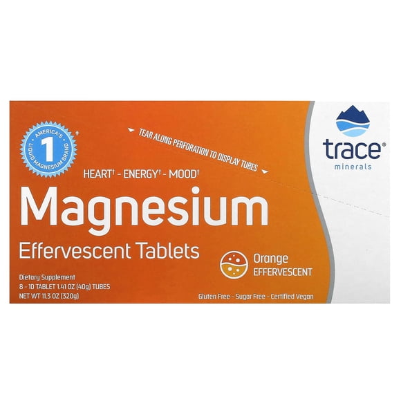 TRACE MINERALS MAGNESIO EFERVECENTE TABLETAS/NARANJA 40G