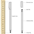 thumbnail image 3 of Stylus Touch Screen Pen for Samsung Galaxy S20/FE/FE/Plus/Ultra/S21/FE/FE/Plus/Ultra/S22/Plus/Ultra - Fiber Tip Aluminum Lightweight Silver Color, 3 of 6