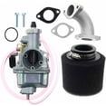 thumbnail image 1 of Kit de carburador Apuakthei VM22 de 26 mm para tubo de admisión de motocicletas todoterreno Mikuni de 110 cc, 125 cc y 140 cc Lifan YX, modelo: plateado RUIOIU, 1 of 5
