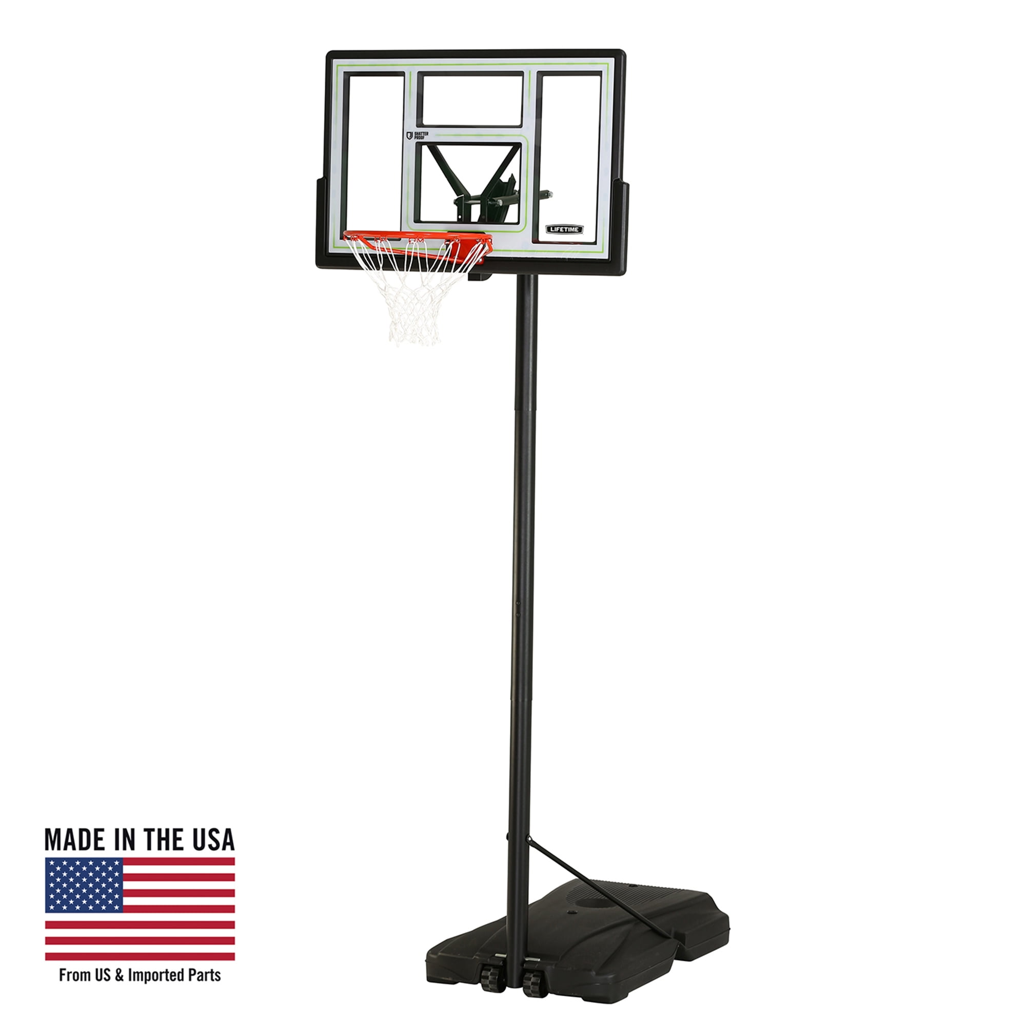 Lifetime Adjule Portable Basketball Hoop 46 Inch Polycarbonate Lifetime Adjule Portable Basketball Hoop 46 Inch Polycarbonate 90584 Com