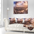 thumbnail image 3 of Designart Sunset through Clouds in London - Photography Throw Pillow - 18x18, 3 of 5