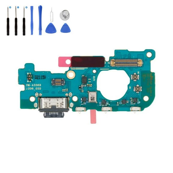 Eutoping USB Charging Port For Samsung Galaxy A33 5G A336 Dock Connector Charger Board Flex Cable Assembly Replacement with tool