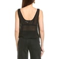thumbnail image 2 of WeWoreWhat womens  Square Neck Chiffon Tank, XXS, Black, 2 of 3