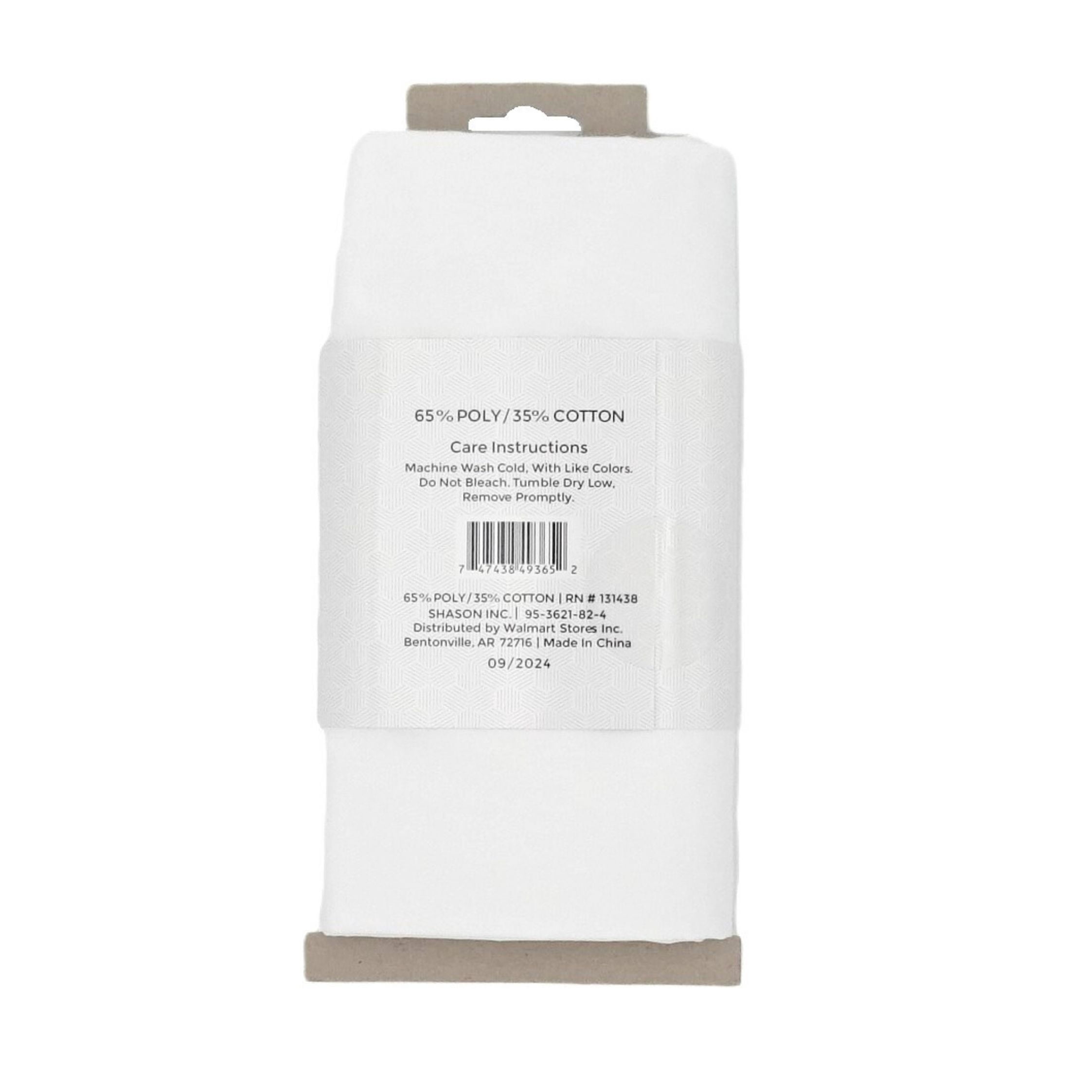 Shason Textile 2 Yard Cut Poly Cotton Fabric, White, 44" Wide for Craft & Quilting Projects