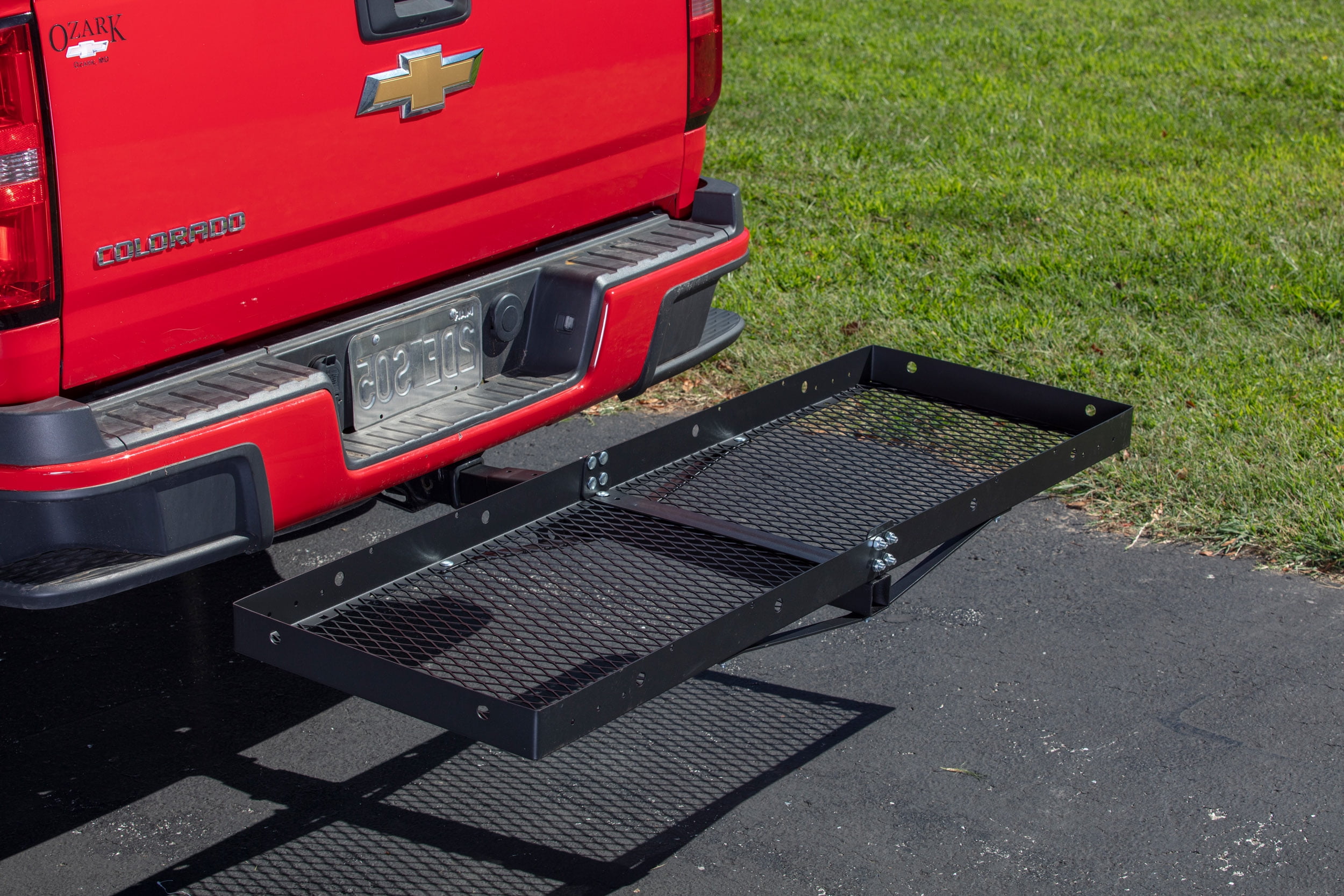 Hyper Tough Hitch Mount Folding Cargo Carrier Black for 1.25 and 2" Receivers,10101168,SUV/Truck/Car